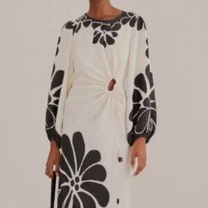 FARM RIO Black Palermo Cut Out Maxi Dress